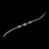 Gold Clear Marquise Rhinestone Bridal Wedding Bracelet 8154