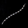 Silver AB & Clear Marquise Rhinestone Bridal Wedding Bracelet 9344