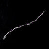 Silver Amethyst & Clear Marquise Rhinestone Bridal Wedding Bracelet 9344