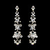 Antique Silver Rhodium AB Drop Bridal Wedding Earrings 0003