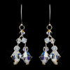 Silver AB Swarovski Crystal Bead Bridal Wedding Earrings 3292