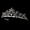 Silver Clear Rhinestone Swirl Bridal Wedding Tiara 0266