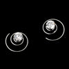 Silver Clear Rhinestone Bridal Wedding Hair Twist In 0803