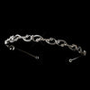 Silver Clear Round Wavy Style Bridal Wedding Headband Headpiece 1620