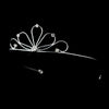 Silver Clear Rhinestone Bridal Wedding Tiara Headpiece 19628