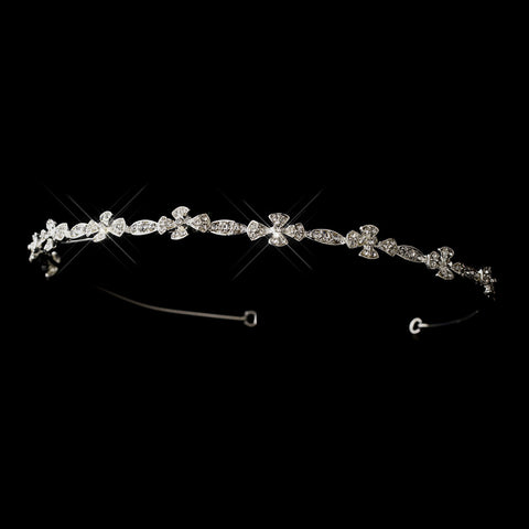 Silver Clear Rhinestone Bridal Wedding Headband Headpiece 2400