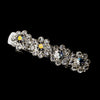 Silver AB & Clear Rhinestone Bridal Wedding Hair Barrette 4699