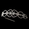 Silver Clear Rhinestone Heart Bridal Wedding Headband 7840