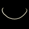 Gold Ivory Pearl Bridal Wedding Necklace 3142