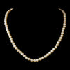 Gold Ivory Pearl Bridal Wedding Necklace 6001