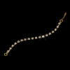 3" Gold Fish Hook Extender 2mm Rhinestones