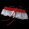 Dainty Red Trimmed Bridal Wedding Garter 305