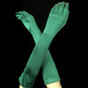 Above Elbow Formal Bridal Wedding Matte Satin/Satin Gloves