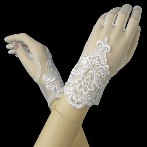 Child's Embroidered Sheer Gloves GL Child 202