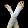 Embroidered Fingerless Bridal Wedding Gloves GL 8001 E
