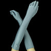 Above Elbow Formal Bridal Wedding Matte Satin/Satin Gloves