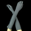 Charcoal Elbow Formal Bridal Wedding Matte Satin Gloves
