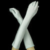 Above Elbow Formal Bridal Wedding Matte Satin/Satin Gloves