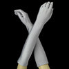 Above Elbow Formal Bridal Wedding Matte Satin/Satin Gloves