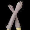 Above Elbow Formal Bridal Wedding Matte Satin/Satin Gloves