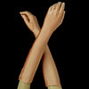 Above Elbow Formal Bridal Wedding Matte Satin/Satin Gloves