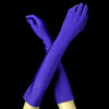 Purple Below Formal Bridal Wedding Matte Satin/Satin Gloves