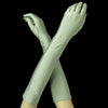 Above Elbow Formal Bridal Wedding Matte Satin/Satin Gloves
