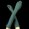 Above Elbow Formal Bridal Wedding Matte Satin/Satin Gloves