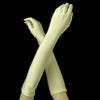 Above Elbow Formal Bridal Wedding Matte Satin/Satin Gloves