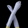 Above Elbow Formal Bridal Wedding Matte Satin/Satin Gloves