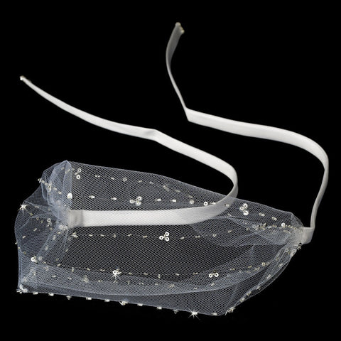 * Simply Beautiful Netting Bridal Wedding Headband HP 004