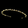 Headpiece 1002 Gold Ivory Crystal Floral Bridal Wedding Headband Bridal Wedding Tiara