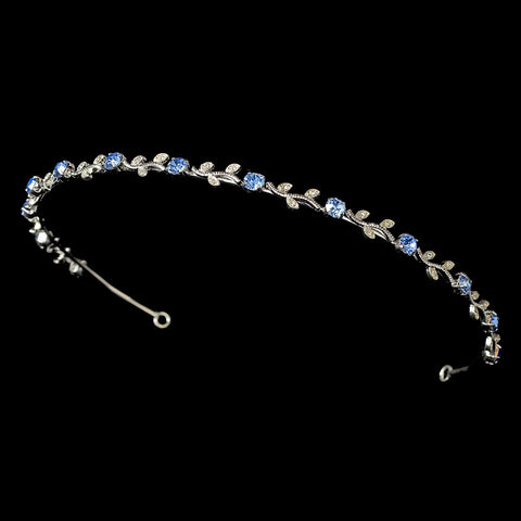 Headpiece 1002 Silver Light Blue