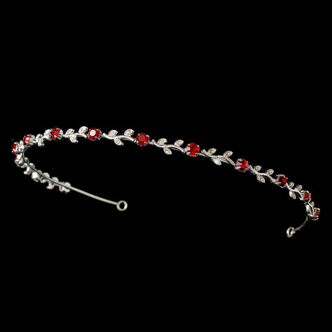 Red Floral Bridal Wedding Headband HP 1002