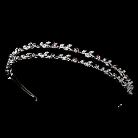 Headpieces 1003 Silver Light Amethyst
