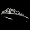 Headpiece 1009 Rhinestone Bridal Wedding Tiara Silver Clear