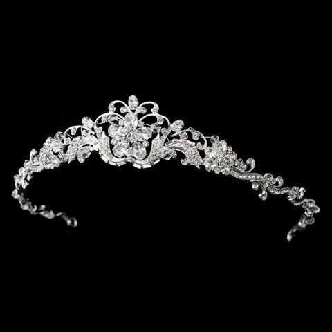 Headpiece 1095 Silver Clear