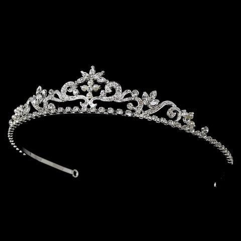 Crystal Bridal Wedding Tiara HP 11109 (Silver or Gold)