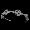Rhodium Clear Rhinestone Modern Bridal Wedding Headband