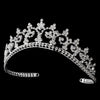 Royal Rhinestone Crown Bridal Wedding Tiara in Radiant Silver 167