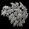 Vintage Couture Leaves Side Accented Crystal Bridal Wedding Faceframer Bridal Wedding Headband 19255