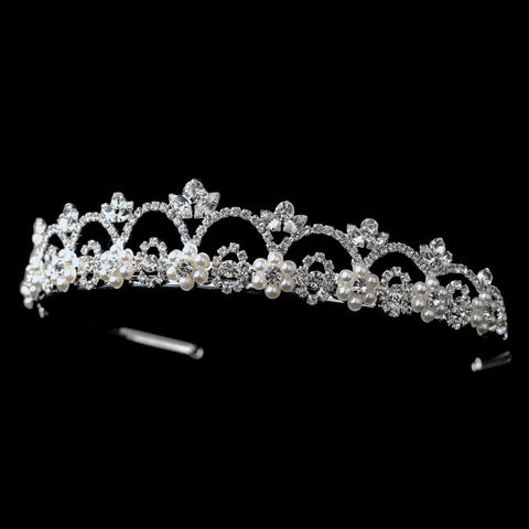 * White Pearl Bridal Wedding Tiara HP 2010