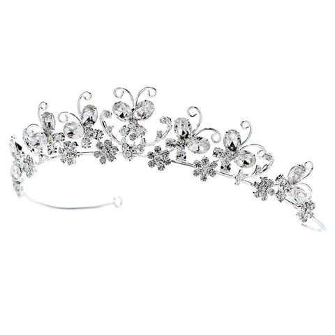 Crystal Butterfly Bridal Wedding Tiara HP 2165