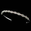 Headpiece 218 Bridal Wedding Hair Comb Silver Clear
