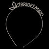 Silver Clear Rhinestone "Bridesmaid" Bridal Wedding Tiara Bridal Wedding Headband 361