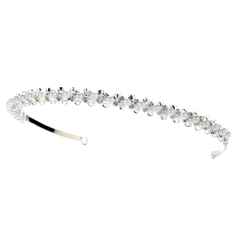 Crystal & Pearl Bridal Wedding Heaband HP 379