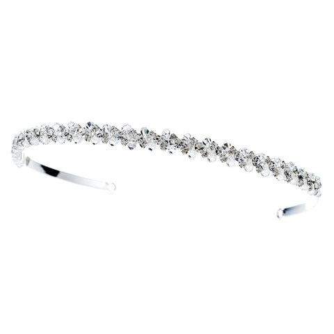 * Silver Plated Bridal Wedding Headband HP 379