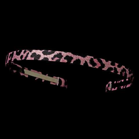 * Pink Animal Print Bridal Wedding Headband Headpiece 4017