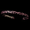 * Pink Animal Print Bridal Wedding Headband Headpiece 4017