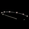 Silver Pink Rhinestone Bridal Wedding Tiara Bridal Wedding Headband Headpiece 415